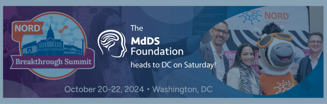 banner image that says MdDS Foundation heads to DC for the NORD summit